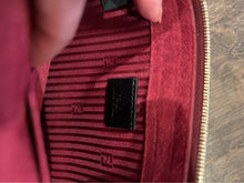 Load image into Gallery viewer, FENDI Burgundy Leather colorblock AS IS Clutch Purse