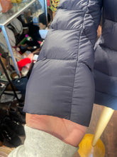 Load image into Gallery viewer, Mackage Navy Nylon quilt pattern Puffer asymmetrical Jacket