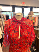 Load image into Gallery viewer, Natalie Martin Red Viscose Floral shortsleeve NWT Dress