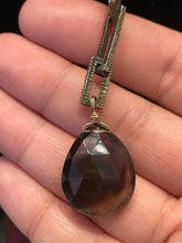 Load image into Gallery viewer, Alexis Bittar Gold Tone W/Brown Topaz Necklace
