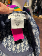 Load image into Gallery viewer, Christian Dior AS IS Blue Canvas Newsboy Hat, Vintage