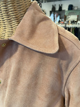 Load image into Gallery viewer, madewell Blush Pink calf suede Button Up Cropped Jacket, Size S