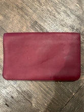 Load image into Gallery viewer, FENDI Burgundy Leather colorblock AS IS Clutch Purse