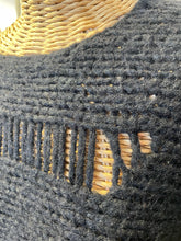 Load image into Gallery viewer, Raquel Allegra Black alpaca blend Woven Gently worn Sweater, Size 0=XS