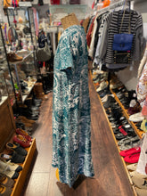 Load image into Gallery viewer, La Double J's seafoam Blend Floral Short sleeve maxi Dress, Size M