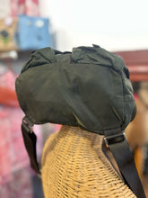 Load image into Gallery viewer, Prada Army Green Logo Size Small backpack Purse