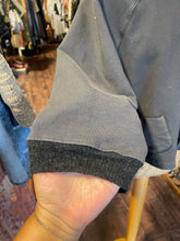 Load image into Gallery viewer, KristenseN du Nord Almost Black Cotton Blend trim design Hoodie Sweater, Size 2=Medium