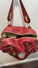 Load image into Gallery viewer, CHLOE Red Leather multi strap option Purse, Gently Worn