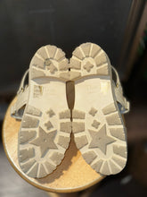 Load image into Gallery viewer, Christian Dior Ivory Leather W/velcro Logo sandal, Size 39