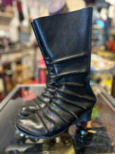 Load image into Gallery viewer, trippen Black Leather Size 39 calf length Shoe