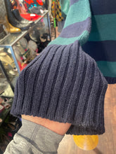 Load image into Gallery viewer, GOOP navy & green Wool striped Knit Sweater, Size M
