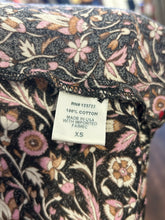 Load image into Gallery viewer, XIRENA Black & Pink Cotton Floral Drawstring waist Dress