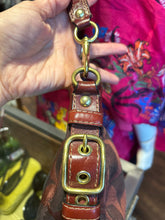 Load image into Gallery viewer, Coach Dark Red canvas & leather Monogram brass accents Small Purse