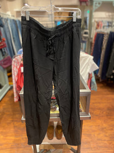 GUCCI Black Rayon W/Ankle Zipper Jogger Dress Pant, Size 42