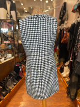 Load image into Gallery viewer, Veronica Beard White/Black/Green Tweed Sleeveless Dress, Size 8
