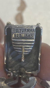 David Yurman Vintage Silver 925 & 585 Earrings