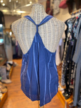 Load image into Gallery viewer, BSBEE Navy Cotton Faint White Stripes Tank Top, Size M