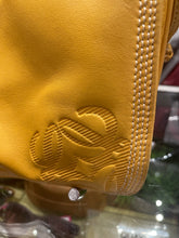 Load image into Gallery viewer, LOEWE Yellow Leather Embossed Crossbody Purse

