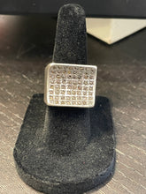 Load image into Gallery viewer, Chan Luu Sterling Silver 925 Diamond Chips Ring, AS IS-missing diamonds, Size 6.5