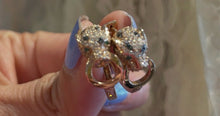 Load image into Gallery viewer, EFFY Gold 14k Diamonds W/Precious Stones Jaguar Earrings
