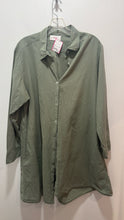 Load image into Gallery viewer, XIRENA Green Cotton button down Longsleeve Dress, Size M
