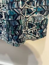 Load image into Gallery viewer, Sika x Anthropologie white/blue Cotton Abstract Maxi Skirt, Size 8
