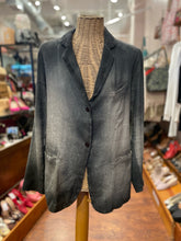 Load image into Gallery viewer, Avant Toi Grey linen &amp; cotton Ombre Button up Blazer, Size M
