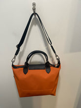 Load image into Gallery viewer, Longchamp orange blend Canvas Strap Logo Medium Multi strap  Purse
