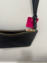 Load image into Gallery viewer, Cuyana Black Leather Pebbled Size Small Gold Hardware Purse
