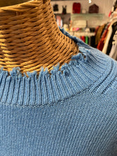 Load image into Gallery viewer, Helmut Lang Blue Wool and cashmere knit Longsleeve Collar Sweater, Size S
