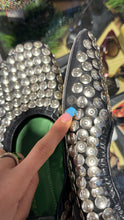 Load image into Gallery viewer, Tory Burch Black and silver Leather Studded Ballet Flats, Size 8
