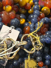 Load image into Gallery viewer, kYLO brown,blue &amp; red Vermeil pendant tiger's eye,lapis,carnelian Necklace
