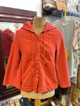 Load image into Gallery viewer, Prarie Underground Orange Organic Cotton zip up Hoodie Jacket
