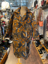 Load image into Gallery viewer, Mara Hoffman white, brown, black tencel &amp; cotton Floral Abstract Print Coat, Size S
