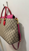 Load image into Gallery viewer, GUCCI tan,red&amp;pink Monogram Detachable strap Purse
