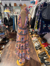 Load image into Gallery viewer, FARM Rio Pink &amp; Blue Cotton Floral Halter NWT Dress, Size M
