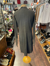 Load image into Gallery viewer, Rundholz Charcoal Cotton mesh lace Button up Dress, Size M
