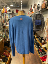 Load image into Gallery viewer, Shanghai Tang Royal Blue Cashmere solid Long sleeve Sweater, Size L
