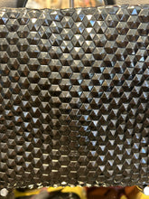 Load image into Gallery viewer, Daniella Lehavi Black Leather Hexagon texture Size Small Detachable strap Purse
