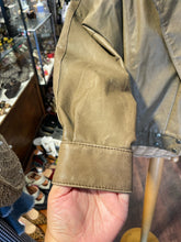 Load image into Gallery viewer, Dynasty Leather olive leather Vintage Jacket, Size S
