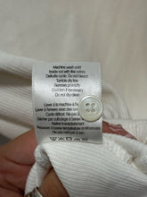 Load image into Gallery viewer, Veronica Beard White Cotton Blend rib accent half button Top, Gently Worn, Size S
