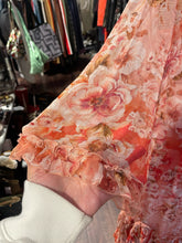 Load image into Gallery viewer, Johnny Was Coral silk &amp; polyester Floral w/ slip Dress, Size M

