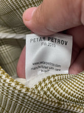 Load image into Gallery viewer, petar petrov Green Virgin Wool Check Wide Leg trouser Pant
