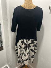 Load image into Gallery viewer, LUUKAA Black &amp; White Blend Parachute NWT Dress
