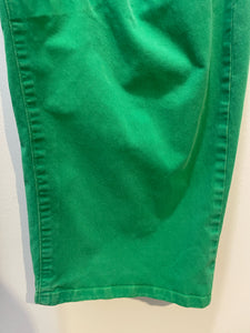 Nili Lotan Green Cotton Blend barrel Pant, Size 10
