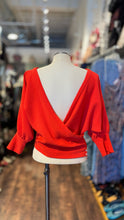 Load image into Gallery viewer, Rachel Comey Orange Polyester criss cross cropped Top, Size 4
