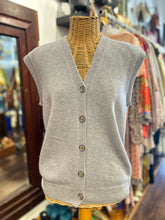 Load image into Gallery viewer, The Kooples Grey Merino Wool button down sweater Vest
