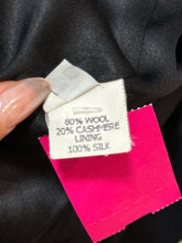 Load image into Gallery viewer, jenni kayne Black Wool Blend Button up W/Collar Accent Blazer, Size S
