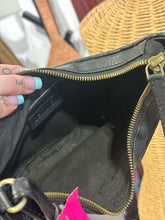 Load image into Gallery viewer, Bembien Black Leather Woven Size Mini crossbody Purse
