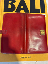 Load image into Gallery viewer, Hermes VINTAGE Red Leather gold accent AS IS Wallet
